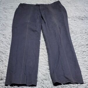 Valentini Cinquantadue Pants Men 34x31 EU 52 Italy Linen Cotton Chino Dress Blue
